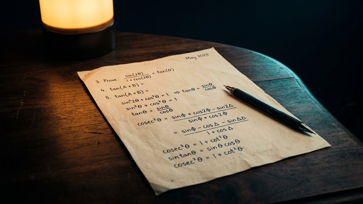 The 12 pure identities every UK 9MA0 student must have on lockdown